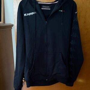 Kappa Navy Blue Full-Zip Italy Hoodie